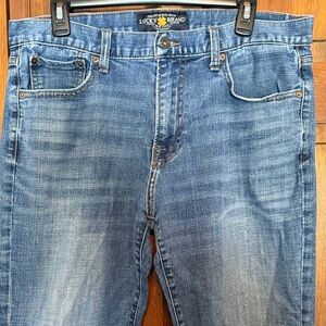 VINTAGE Lucky Brand Men's Classic Medium Wash Straight Jeans